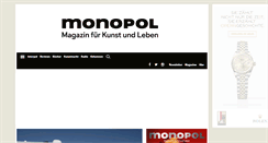 Desktop Screenshot of monopol-magazin.de