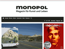 Tablet Screenshot of monopol-magazin.de